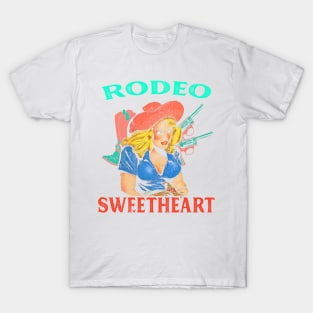 Sweetheart of the Rodeo Country Girl Western BOHO Vintage Retro Style T-Shirt